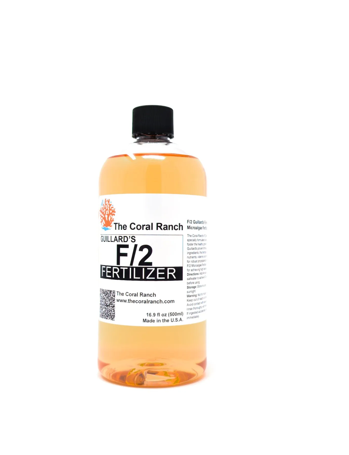 Guillard's F/2 Microalgae Fertilizer Concentrate, 16.9 fl oz bottle