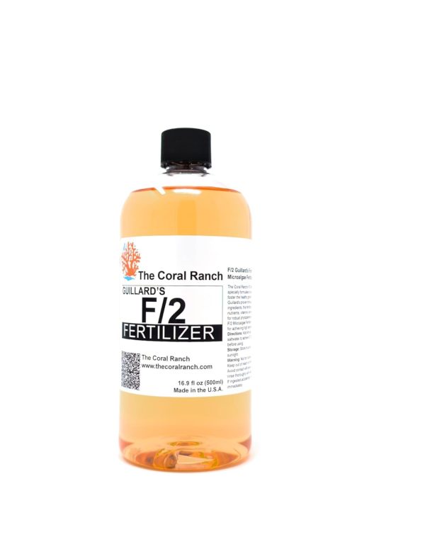The Coral Ranch - Guillard's F/2 Formula Microalgae Fertilizer Concentrate (16.9 fl oz (500ml))